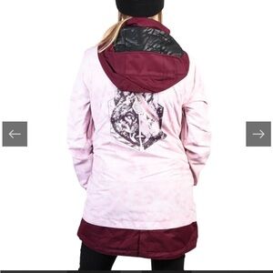 Volcom Wolf B4BC jacket like Burton ski snow 10k RARE Westland INS medium M